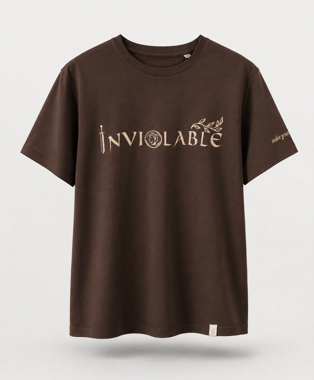 inviolable t shirt braun
